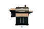 Powder Coated Wood Pellet Barbecue Grills Hopper Smoke Free Easily Assembled